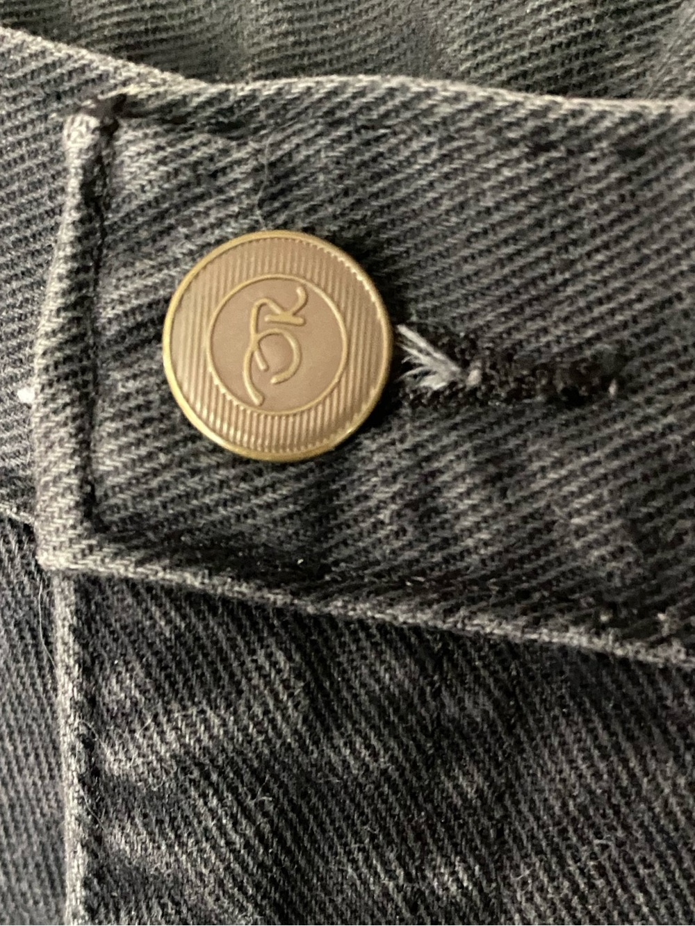 OSCAR DE LA RENTA Vintage High Rise Pleated Tapered Washed Black Jeans Denim W28 - Picture 5 of 8